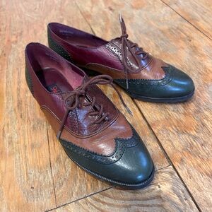 Vintage 90s Leather Oxford Shoes